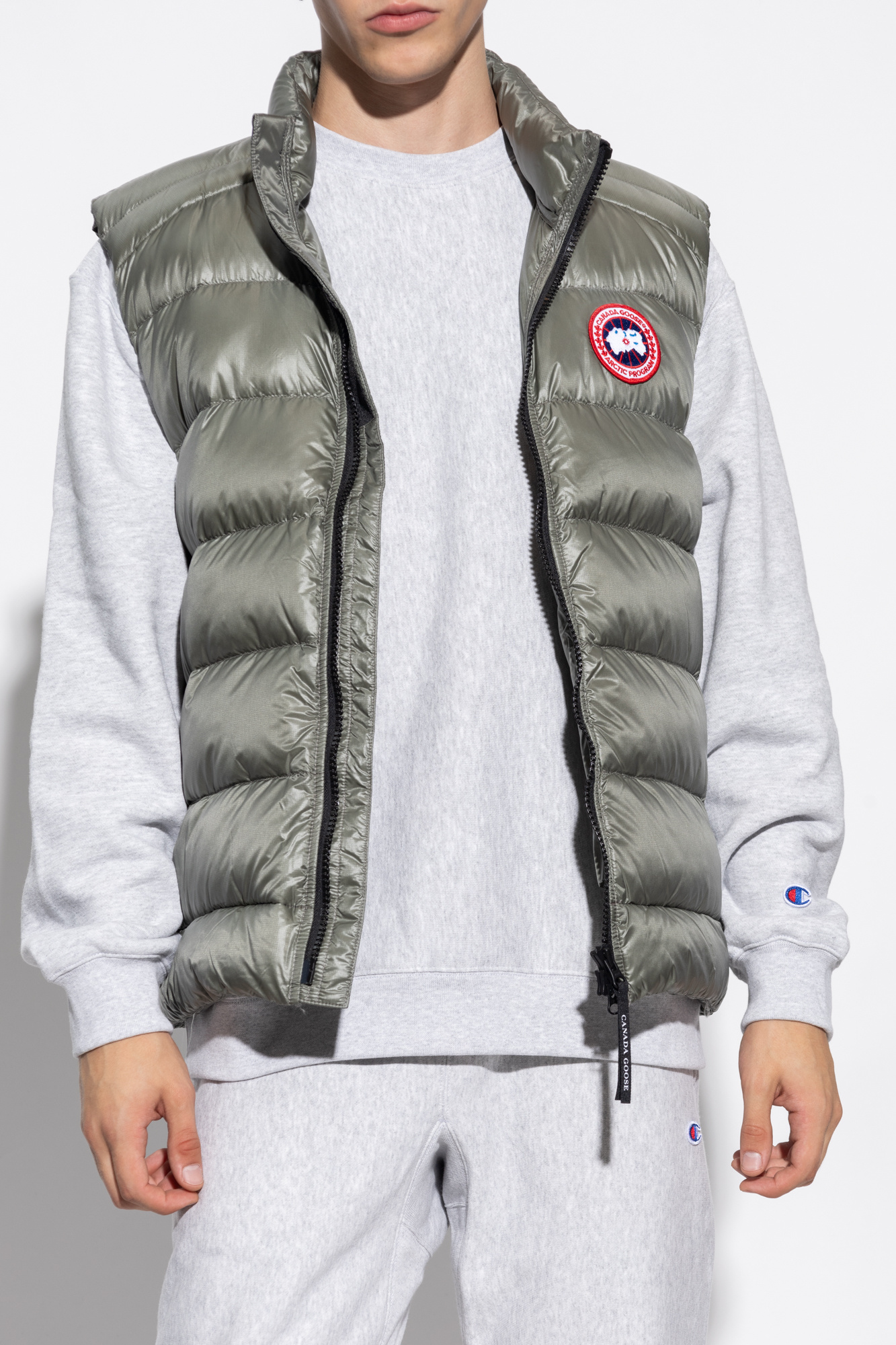 Grey canada goose vest sale